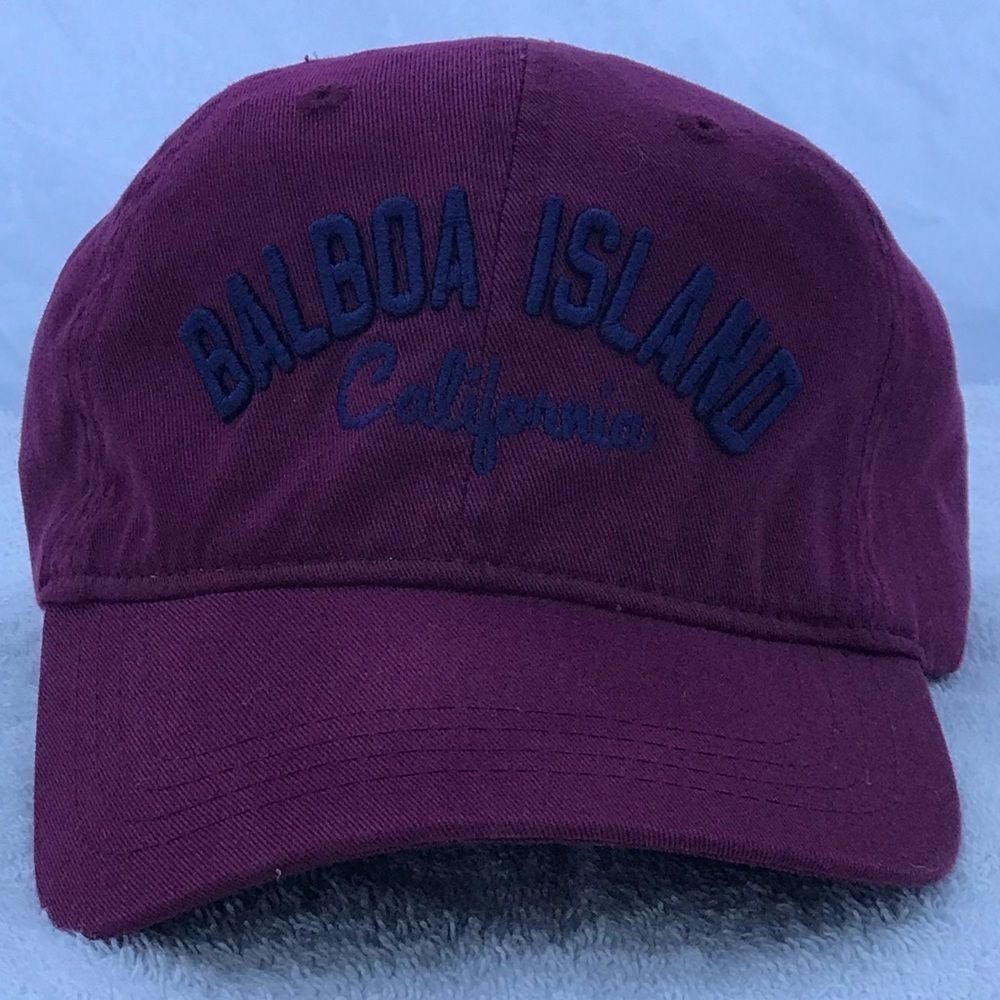 The Game for Balboa Island Adjustable Maroon Travel Ball Cap